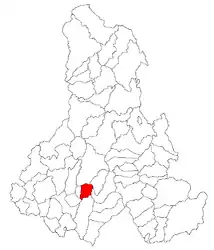 Location in Harghita County