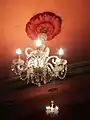 Chandelier on balcony