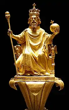 Charlemagne on the Scepter of Charles V, 1370s, Louvre