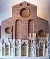 Model of the facade of Florence Cathedral, by Arnolfo di Cambio