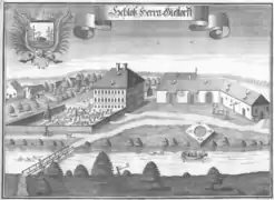 View of the schloss c.1700 by Michael Wening