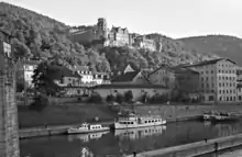 Photograph of the city of Heidelberg, Germany in the 1950s