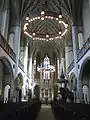 Interior: view down the nave towards the altar