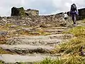 Schmidtburg castle – hewn steps towards upper tower