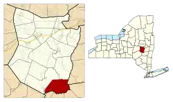 Location in Schoharie County and the state of New York.