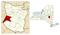 Location in Schoharie County and the state of New York.