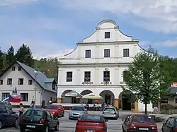 Town square with Hotel Pošta