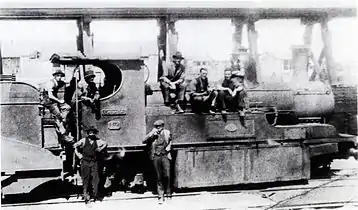 Scotia Class no. 12 Canada at Port Nolloth locomotive sheds