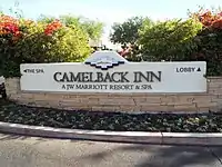 Camelback Inn entrance.