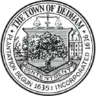 Seal of Dedham, Massachusetts