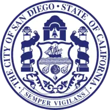 Seal of San Diego, California.