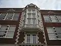 Oriel window, Garfield High School, built 1923, one of many Seattle public schools designed by Floyd Naramore, later a founder of NBBJ