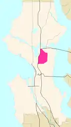 Capitol Hill's location in Seattle