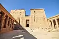 Temple of Isis second pylon, Philae, western façade