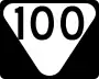 State Route 100 marker