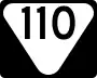 State Route 110 marker