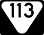 State Route 113 marker