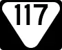 State Route 117 marker