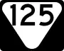 State Route 125 marker