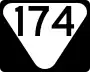 State Route 174 marker