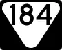 State Route 184 marker