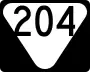 State Route 204 marker