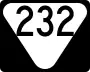 State Route 232 marker