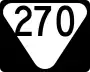 State Route 270 marker