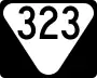 State Route 323 marker