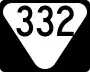 State Route 332 marker