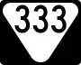 State Route 333 marker