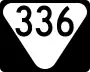 State Route 336 marker