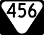 State Route 456 marker