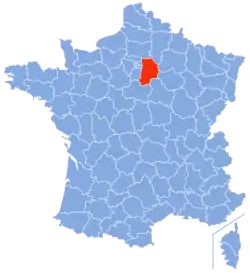 Location of Seine-et-Marne in France