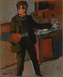 Self-portrait in studio, c. 1903, oil on canvas, 42.2 × 34.6 cm, National Gallery of Australia