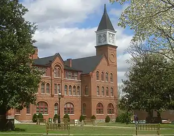 Seminary Hall building on the campus of Northeastern State University