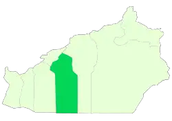 Location of Semnan County in Semnan province