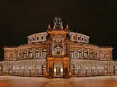 The Semperoper in Dresden is the most famous building of an opera house in Germany.