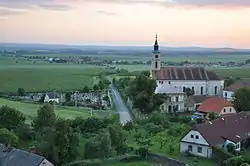 View towards the Protestant church