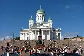 The Senate Square and Lutheran Cathedral in Helsinki