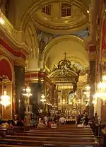 Inside Senglea's Basilica