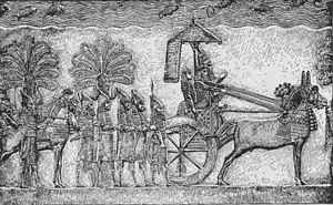 Sennacherib at the head of his army