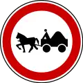 II-16Forbidden for horsecarts