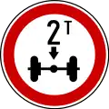 II-23Maximum weight per axles