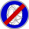 III-17End of snow chains mandatory