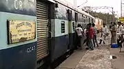 Sewagram Express halted at Igatpuri railway station