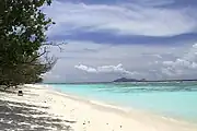 Beach near La Passe, Silhouette