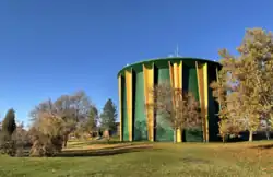 Water tower in Shadle Park, a neighborhood landmark.