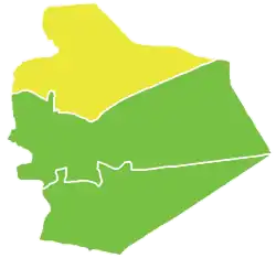 Map of Shahba' District within as-Suwayda Governorate