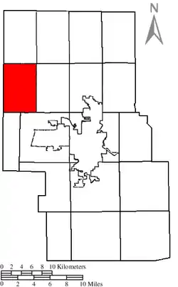 Location of Sharon Township in Richland County.